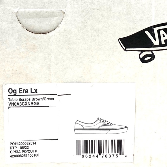 VANS Vault OG Era LX Sneakers Canvas Suede Brown Green Women's Shoes VN0A3CXNBGS - Picture 9 of 10